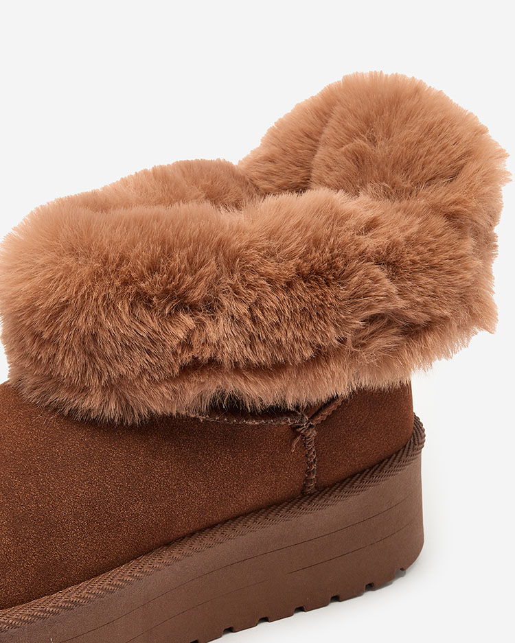 Royalfashion Women's boots a'la snow boots in brown Goroggo