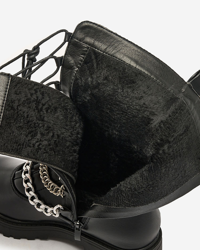 Royalfashion Sieviešu bagger zābaki melnā krāsā Goserre