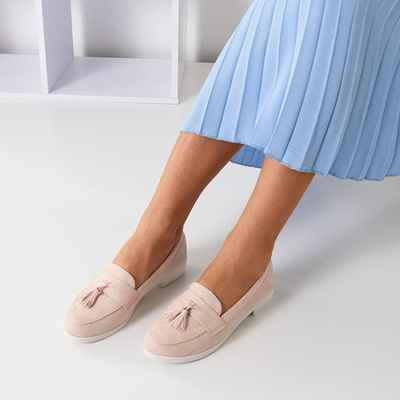 Atrugiel fringed powder women's moccasins - Footwear