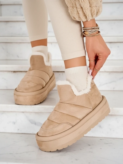 Royalfashion Sieviešu Zoeno īsie zābaki a'la sniega zābaki