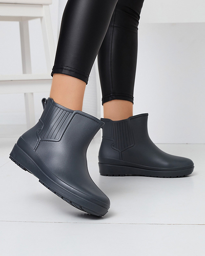 Gray matte women's wellingtons Neriva - Footwear