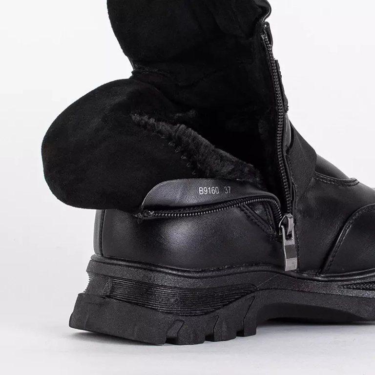 OUTLET Черные детские сапоги с высоким язычком Delgito - Обувь