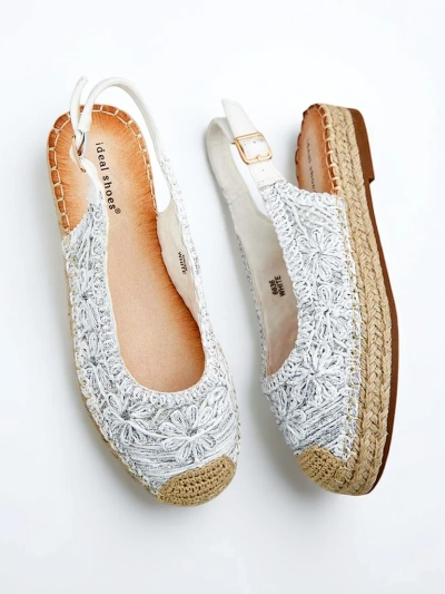 Royalfashion Women's espadrilles with decorative embroidery
