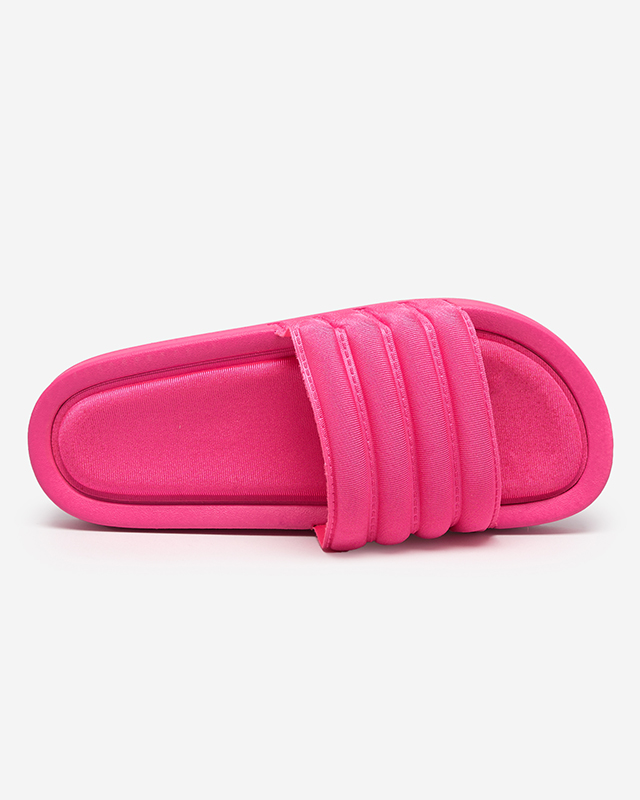 Women's striped sandals in fuchsia Lenira - Footwear