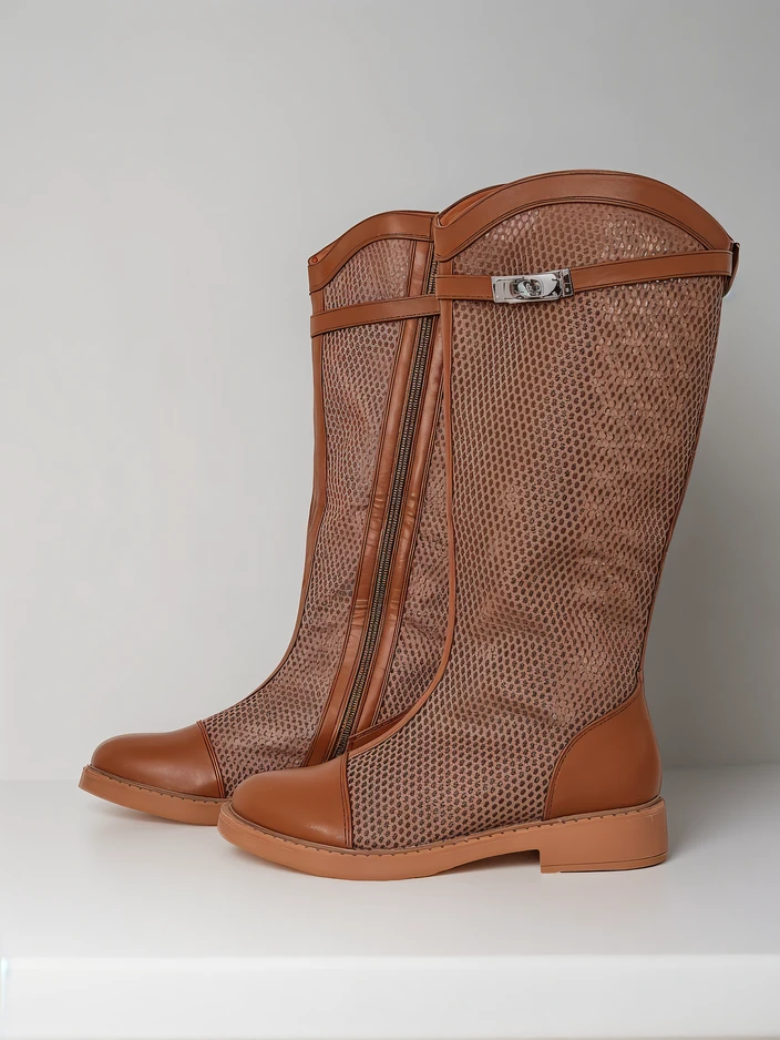 Royalfashion Augstas caurspīdīgas sieviešu potītes kurpes Ovittole