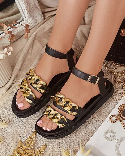 Royalfashion Women's eco-leather Leo sandals