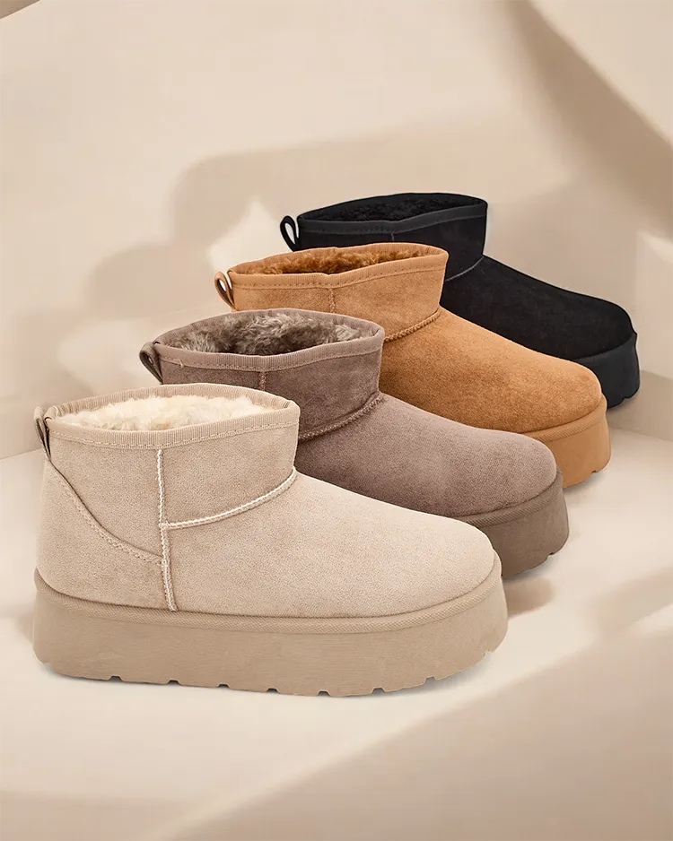 Royalfashion Короткие женские снежные ботинки, похожие на Hawanni