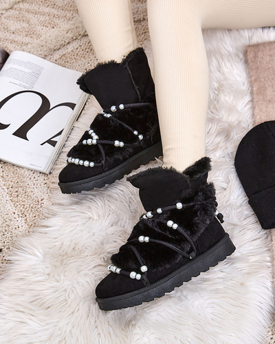 Royalfashion Sieviešu sniega zābaki ar pērlēm Cuvilav