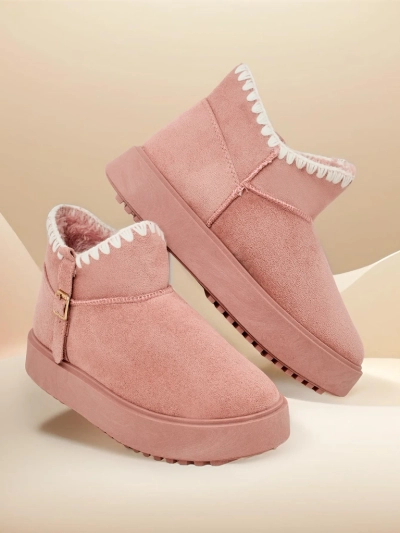 Royalfashion Women's short snow boots Ewioz