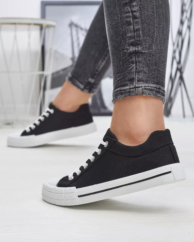 Black women's sneakers, type Sols - Footwear