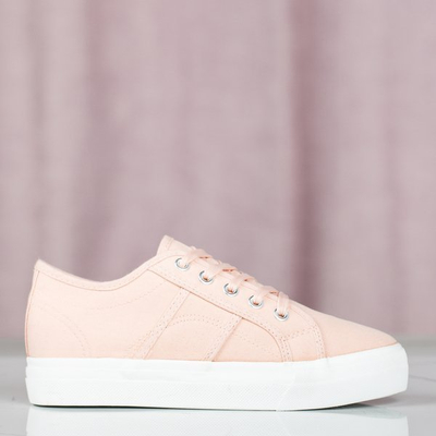 Pink sneakers on a rubber sole Tymbis - Footwear 1