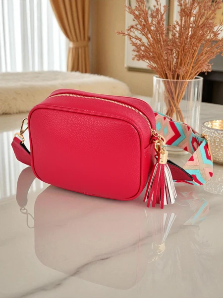 Royalfashion Small Women's Eco-Leather Handbag with Colorful Strap Kovi Lace