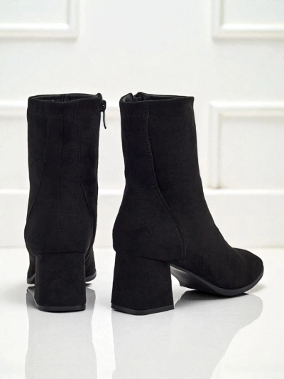 Women's Evron Faux Suede Block Heel Ankle Boots