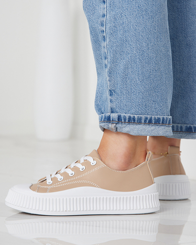 Khaki women's sports shoes Kerisso sneakers - Footwear