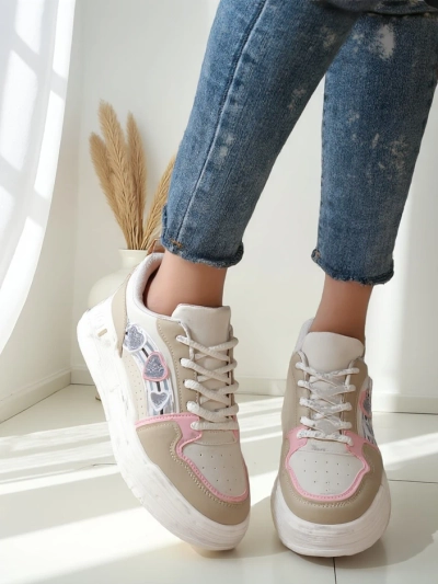 Royalfashion Women's sneakers with glitter Samoles
