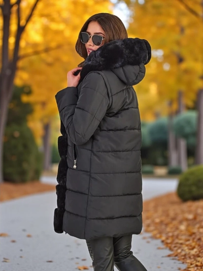 Женская куртка Royalfashion с отстегивающимися рукавами
