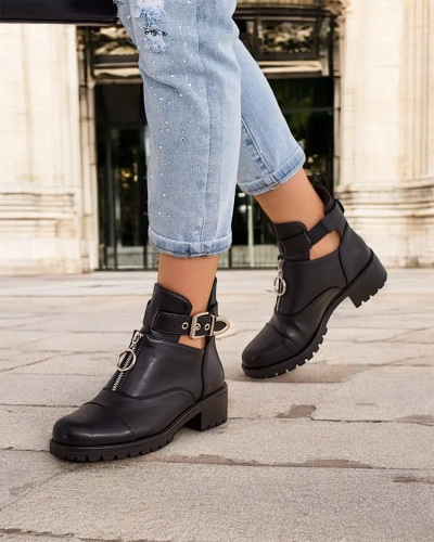 Royalfashion Sieviešu zābaki ar darba tipa bārdiņam Komoves