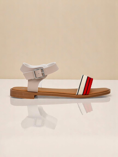 Royalfashion Sieviešu plakanas zoles sandales Naya