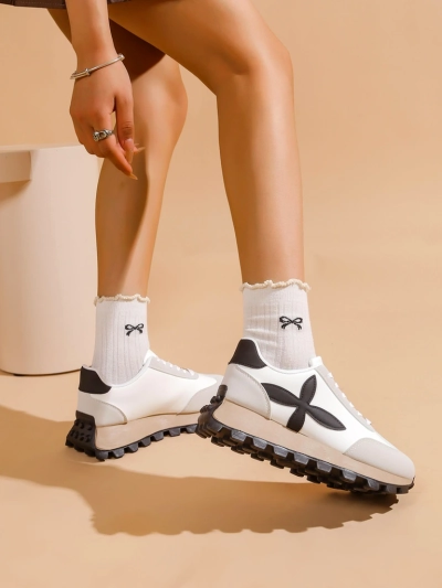 Royalfashion Women's sporty sneakers on a thicker sole Aloqa