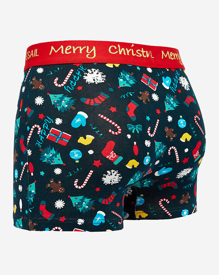 Royalfashion Men's Boxer Shorts with Christmas pattern