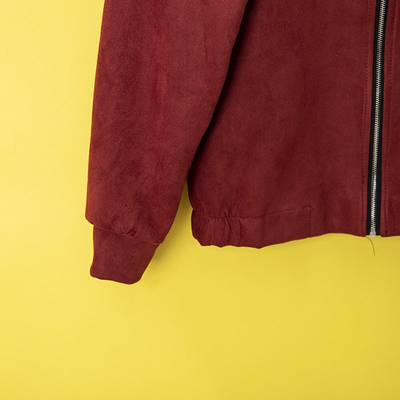 Бордовая женская куртка