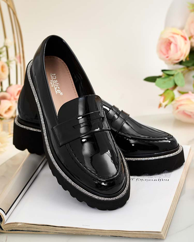 Royalfashion Women's lacquered moccasins Deru