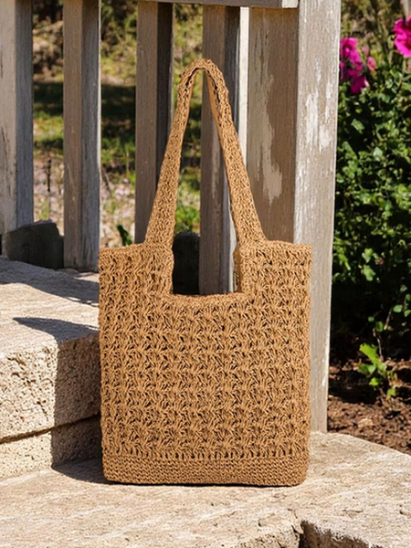 Royalfashion Liela sieviešu salmu rokassoma Sunny Straw