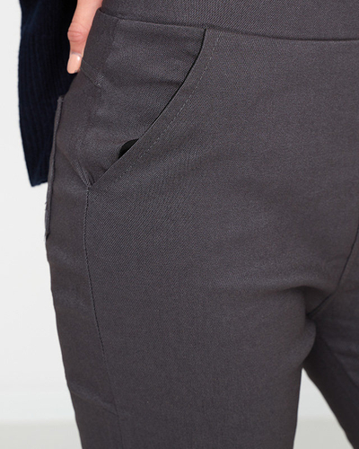 Dark gray women's insulated teggings pants - Clothing