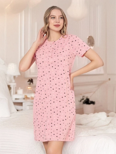 Royalfashion Women's polka dot nightshirt
