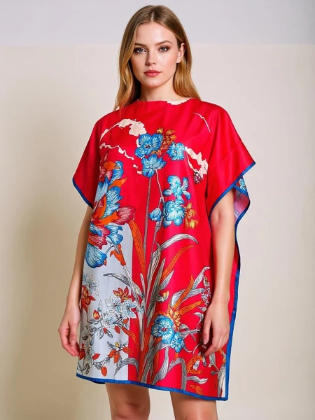 Royalfashion Calista knee-length pareo dress - multicolored elegance