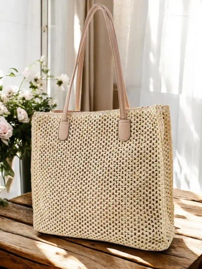 Royalfashion Large straw women's summer bag