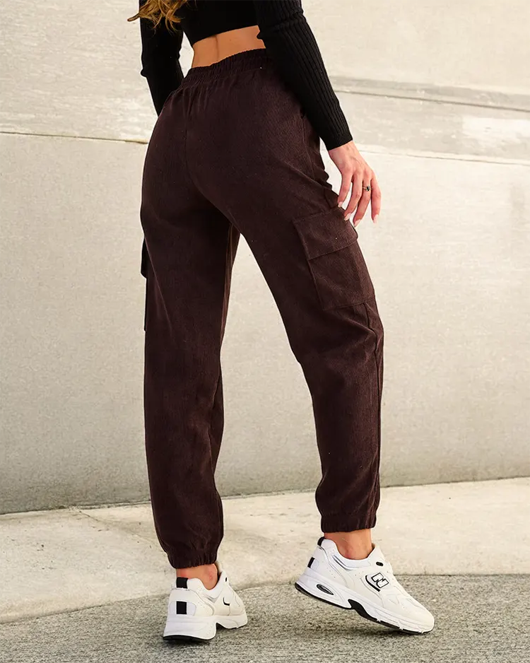 Royalfashion Женские тканевые боевые брюки