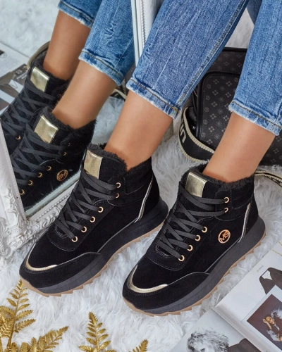 Royalfashion Siltās sieviešu kedas ar kažokādu Casill