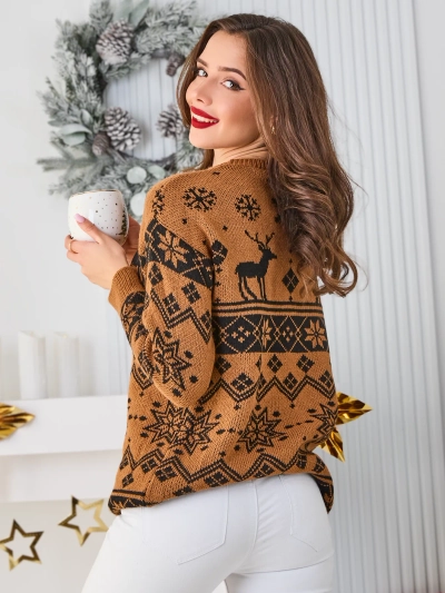 Royalfashion Sieviešu Ziemassvētku džemperis