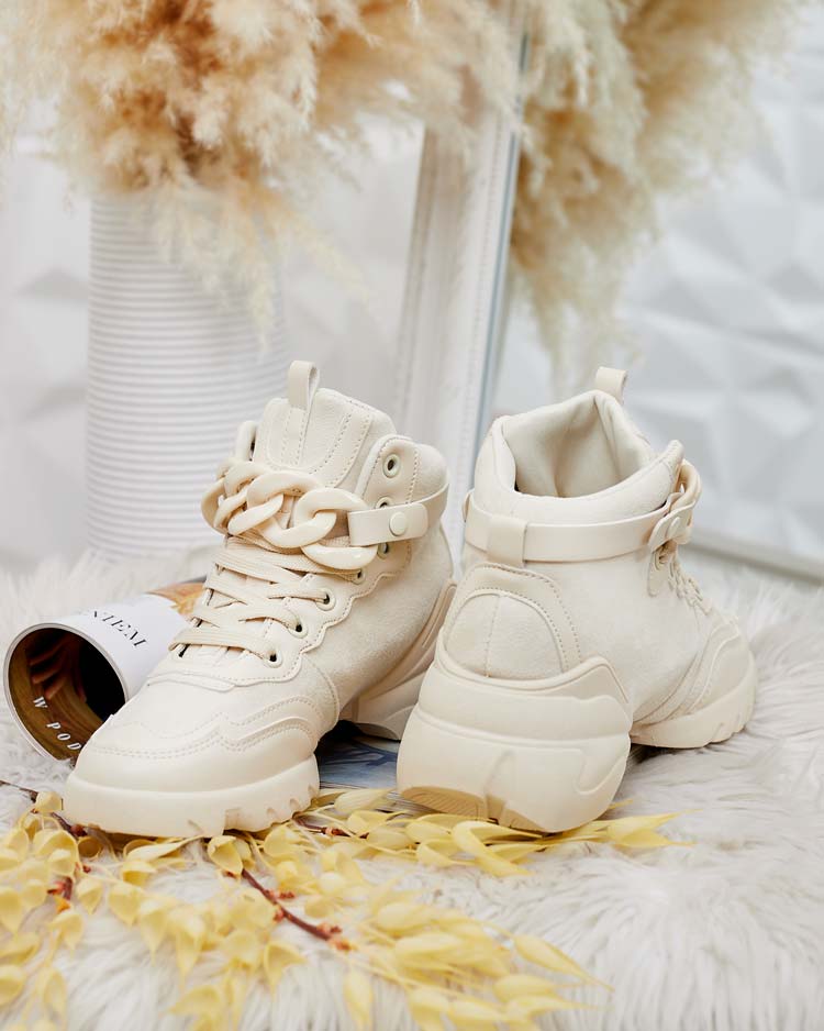 Royalfashion Women's Sports High Sneakers Bullaro