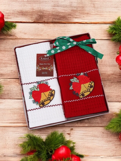 Royalfashion Holiday towel set Happy New Year
