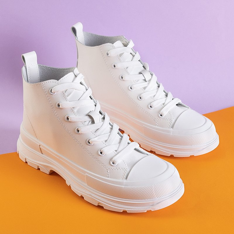 Белая женская спортивная обувь Wedet