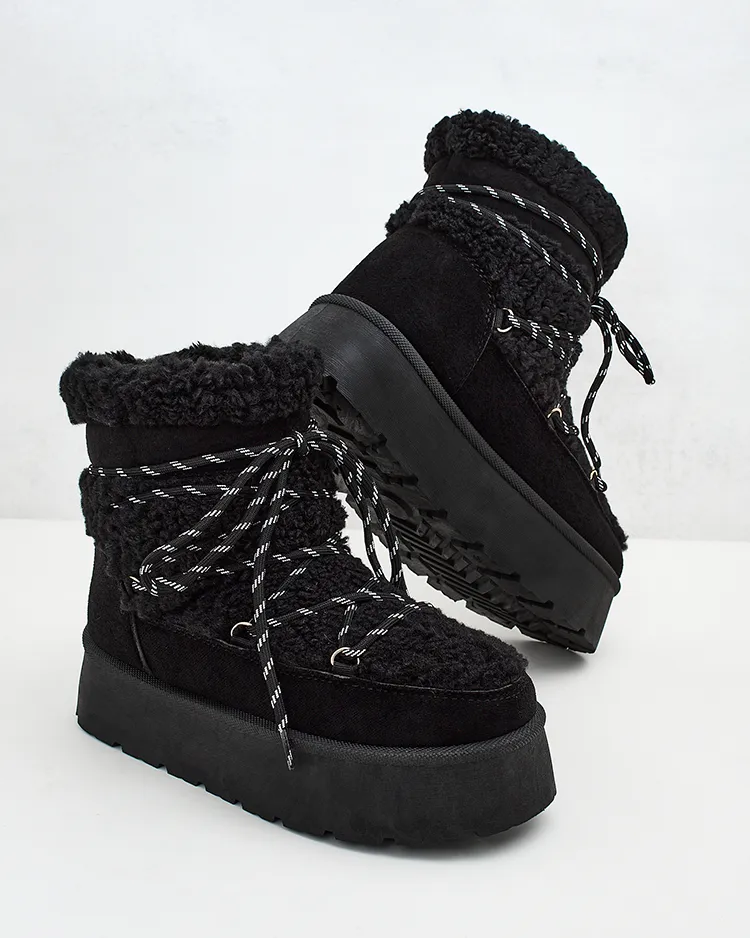 Royalfashion Sieviešu sniega zābaki ar mežģīnēm Evonie