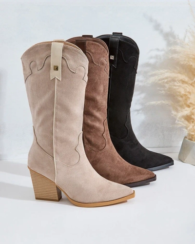 Royalfashion Women's Heeled Cowboy Boots Kowib
