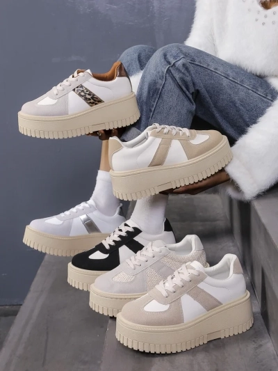 Royalfashion Women's Platform Sneakers Venusoe