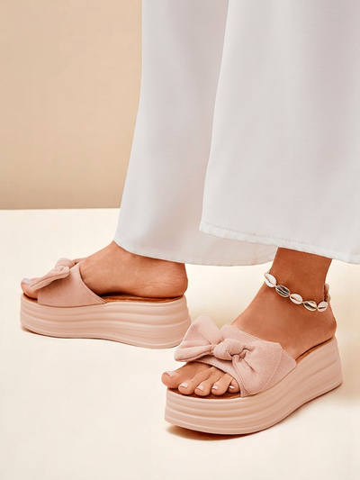 Royal Fashion Women's Platform Slides Givan