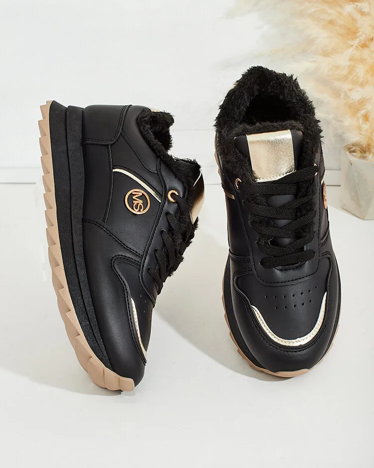 Royalfashion Siltas sieviešu kedas ar kažokādu Boris