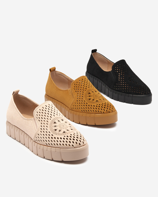 Women's black openwork shoes Ihalmi - Footwear