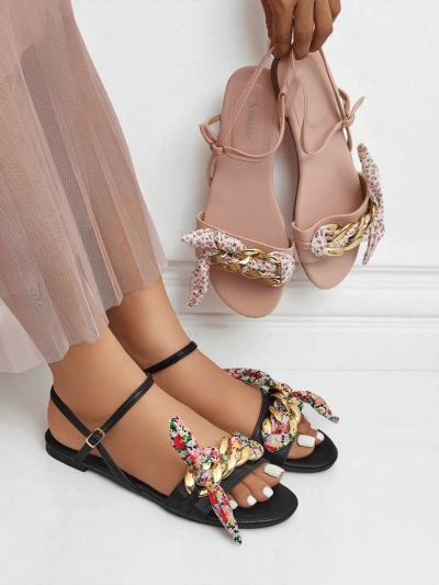 Royalfashion Женские сандалии на плоской подошве BareLuxe