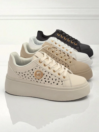 Женские кроссовки Ecru на платформе Boreas Royalfashion экологическая кожа
