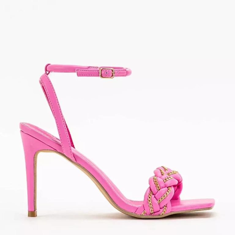 OUTLET Женские босоножки цвета фуксии на шпильке Tenedi - Обувь