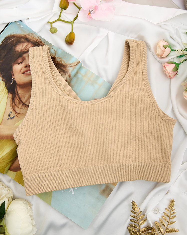 Женский ребристый спортивный бюстгальтер Royalfashion