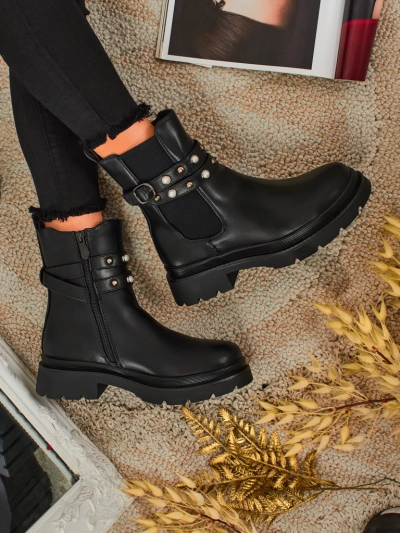 Women's High Eco-Leather Ankle Boots Pearl Mist