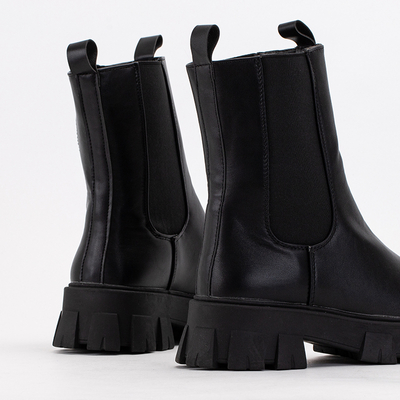 Black Hoppy eco-leather ankle boots - Footwear