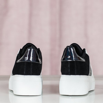 Черно-белые спортивные туфли на платформе Des - Обувь